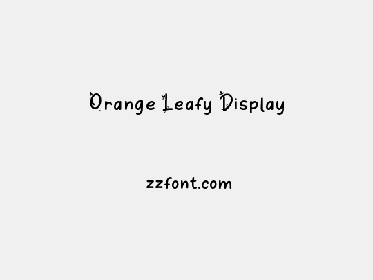 Orange Leafy Display