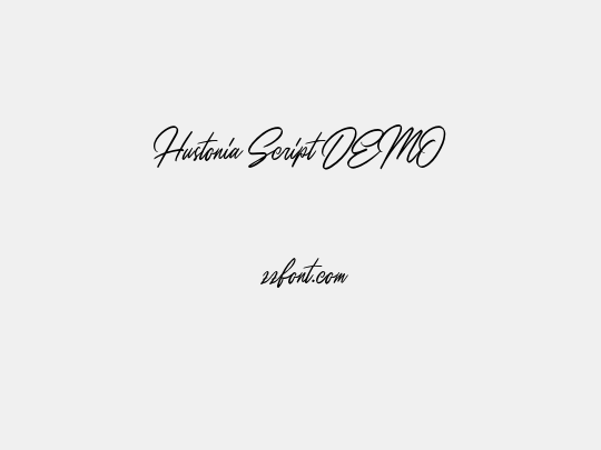 Hustonia Script DEMO
