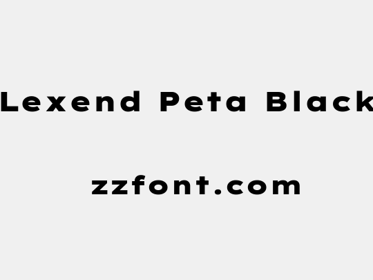 Lexend Peta Black
