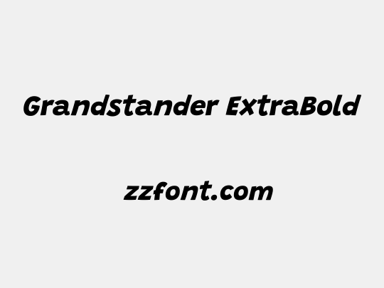 Grandstander ExtraBold
