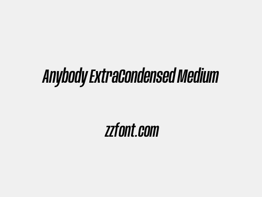 Anybody ExtraCondensed Medium
