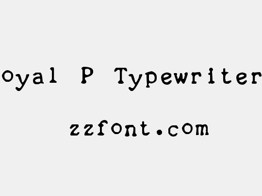 zai Royal P Typewriter 1933