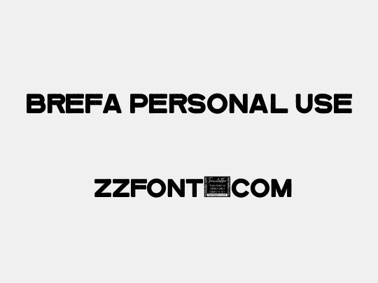 Brefa Personal Use