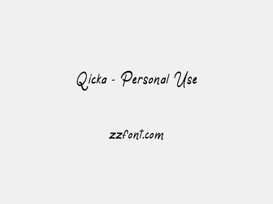 Qicka - Personal Use