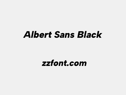 Albert Sans Black