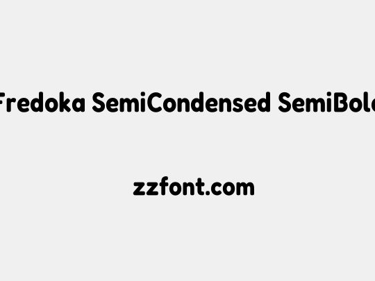Fredoka SemiCondensed SemiBold