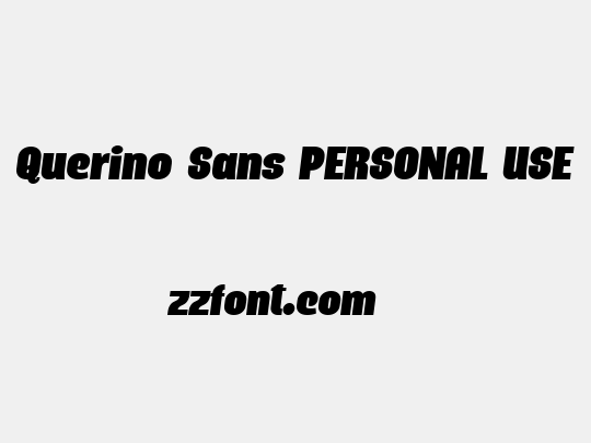 Querino Sans PERSONAL USE