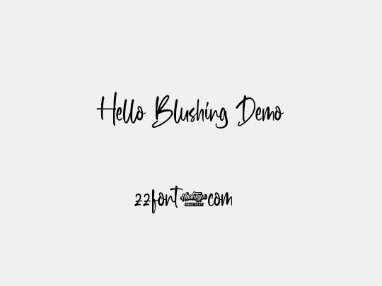 Hello Blushing Demo