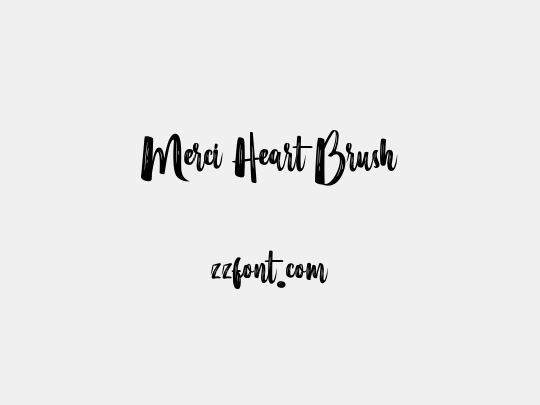 Merci Heart Brush