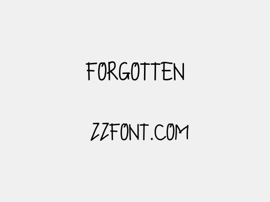 FORGOTTEN