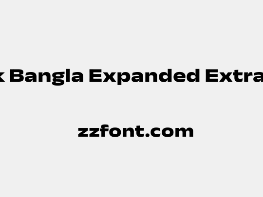Anek Bangla Expanded ExtraBold