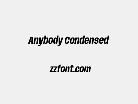 Anybody Condensed