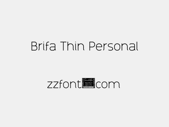 Brifa Thin Personal
