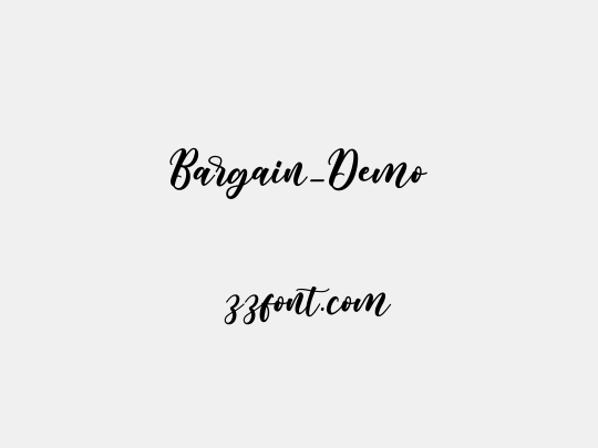 Bargain_Demo