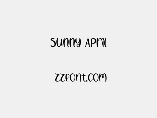 Sunny April