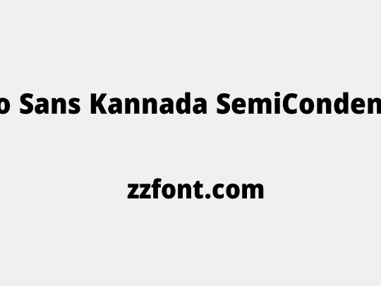 Noto Sans Kannada SemiCondensed Black