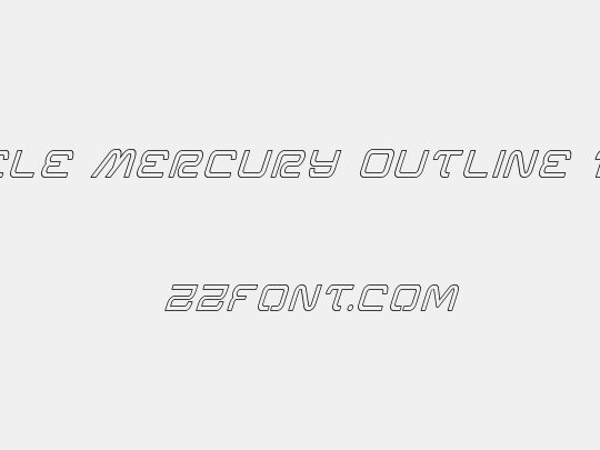 Miracle Mercury Outline Italic