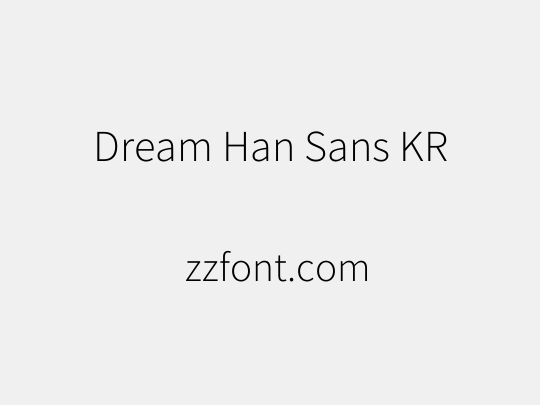 Dream Han Sans KR