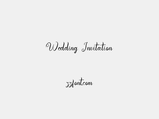 Wedding Invitation