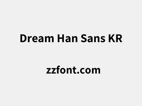 Dream Han Sans KR