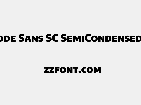 Encode Sans SC SemiCondensed Black