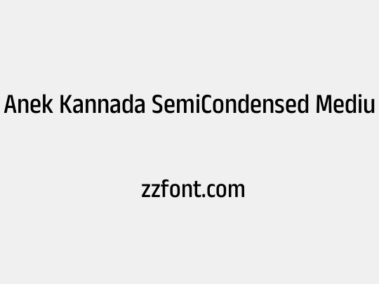 Anek Kannada SemiCondensed Medium