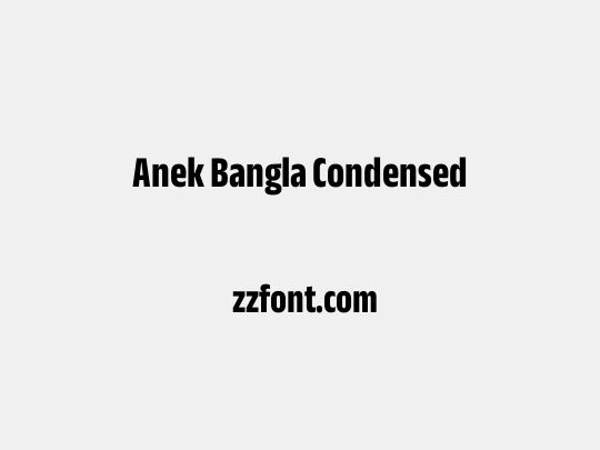 Anek Bangla Condensed