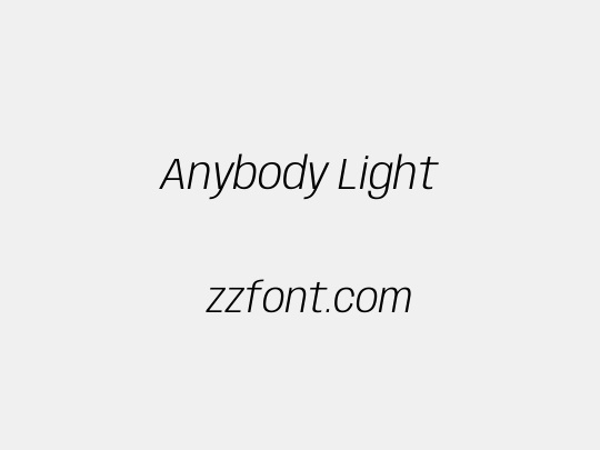 Anybody Light
