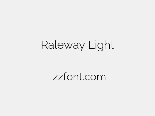Raleway Light