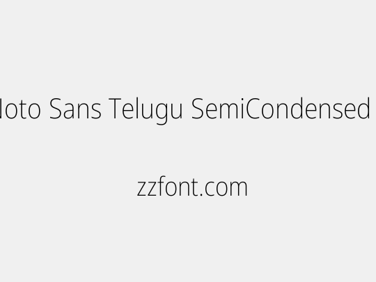 Noto Sans Telugu SemiCondensed ExtraLight