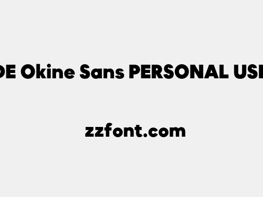 MADE Okine Sans PERSONAL USE Black