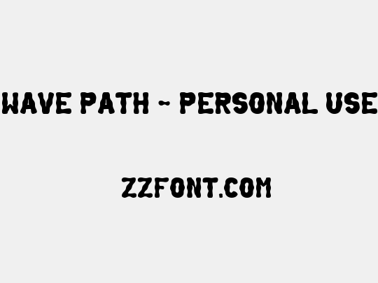Wave Path - Personal Use
