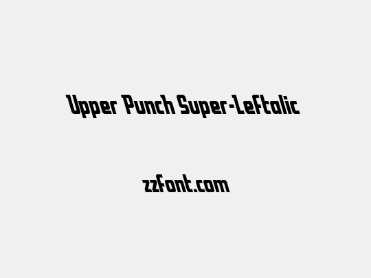 Upper Punch Super-Leftalic