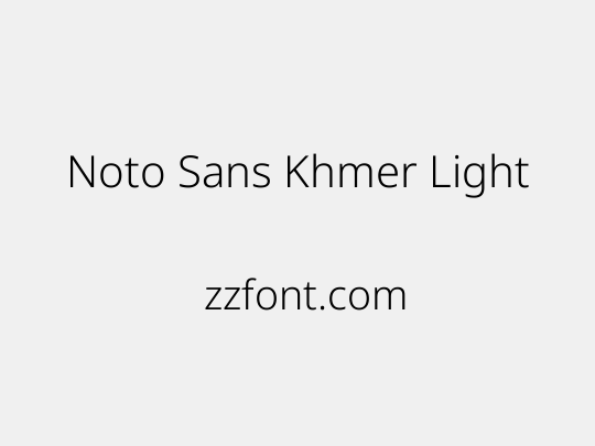 Noto Sans Khmer Light