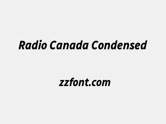 Radio Canada Condensed