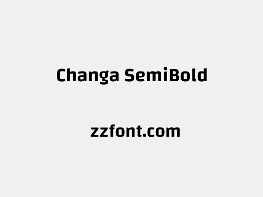 Changa SemiBold