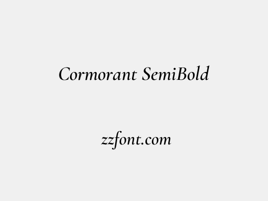 Cormorant SemiBold