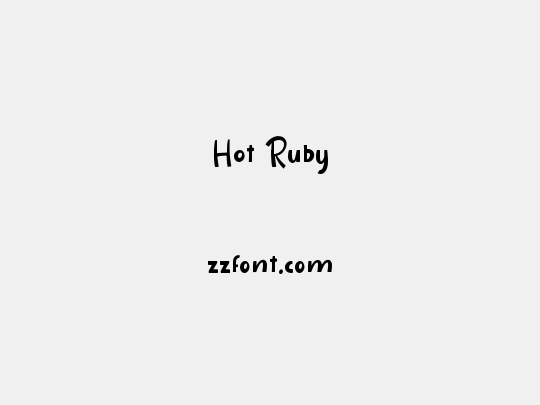 Hot Ruby
