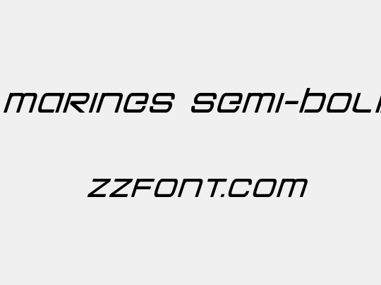Colony Marines Semi-Bold Italic