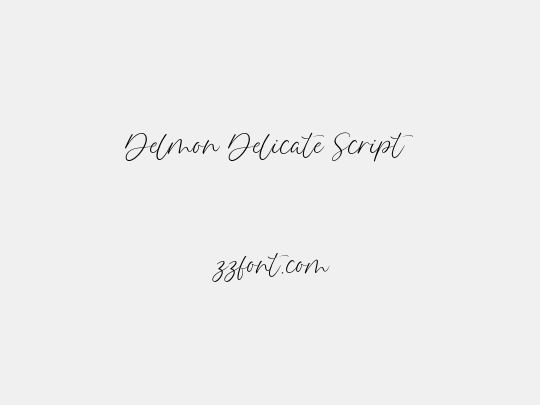 Delmon Delicate Script
