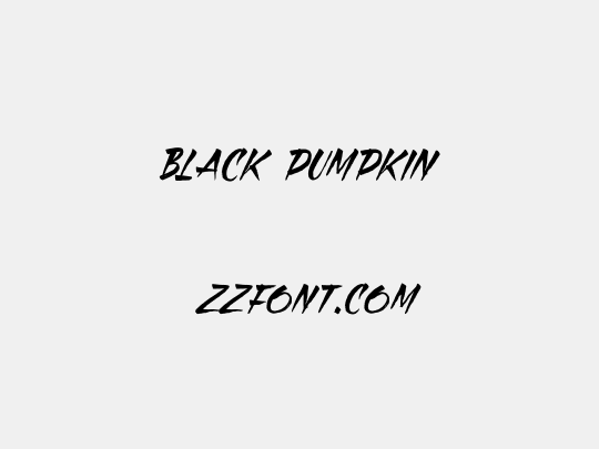 Black Pumpkin