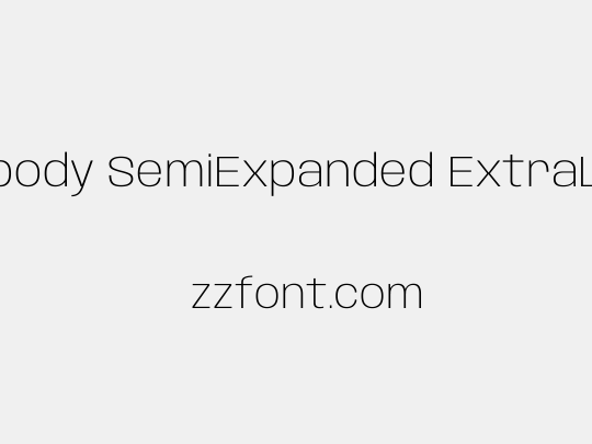 Anybody SemiExpanded ExtraLight