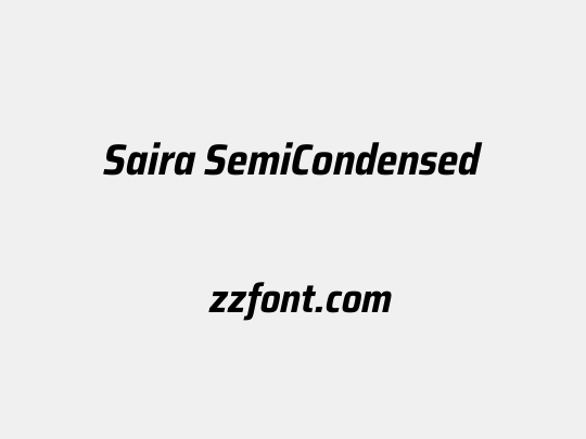 Saira SemiCondensed