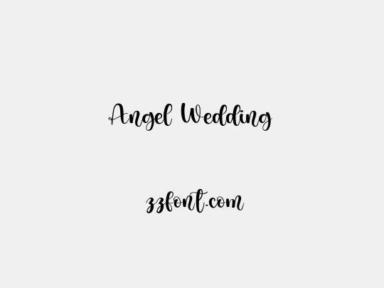Angel Wedding
