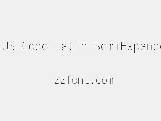 M PLUS Code Latin SemiExpanded Thin