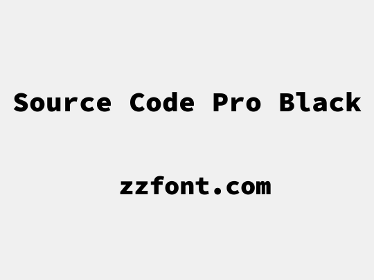Source Code Pro Black