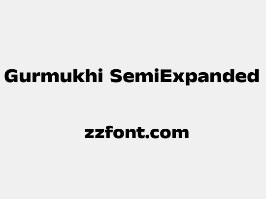 Anek Gurmukhi SemiExpanded ExtraBold