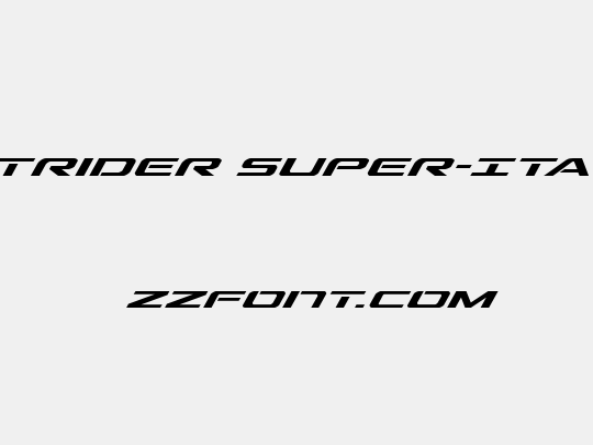 Outrider Super-Italic