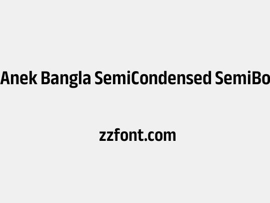 Anek Bangla SemiCondensed SemiBold