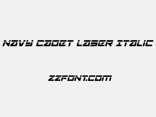 Navy Cadet Laser Italic